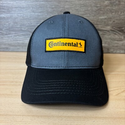 Continental Hat Cap Snap Back Gray Tires Racing One Size Adjustable