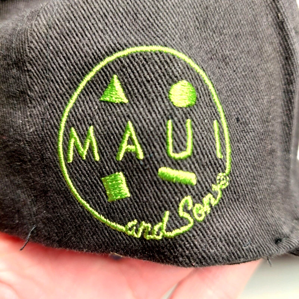 Maui & Sons - Gorra para niño - Negra, talla única espalda elástica, billete plano, 97 % algodón Foto 4 de 4
