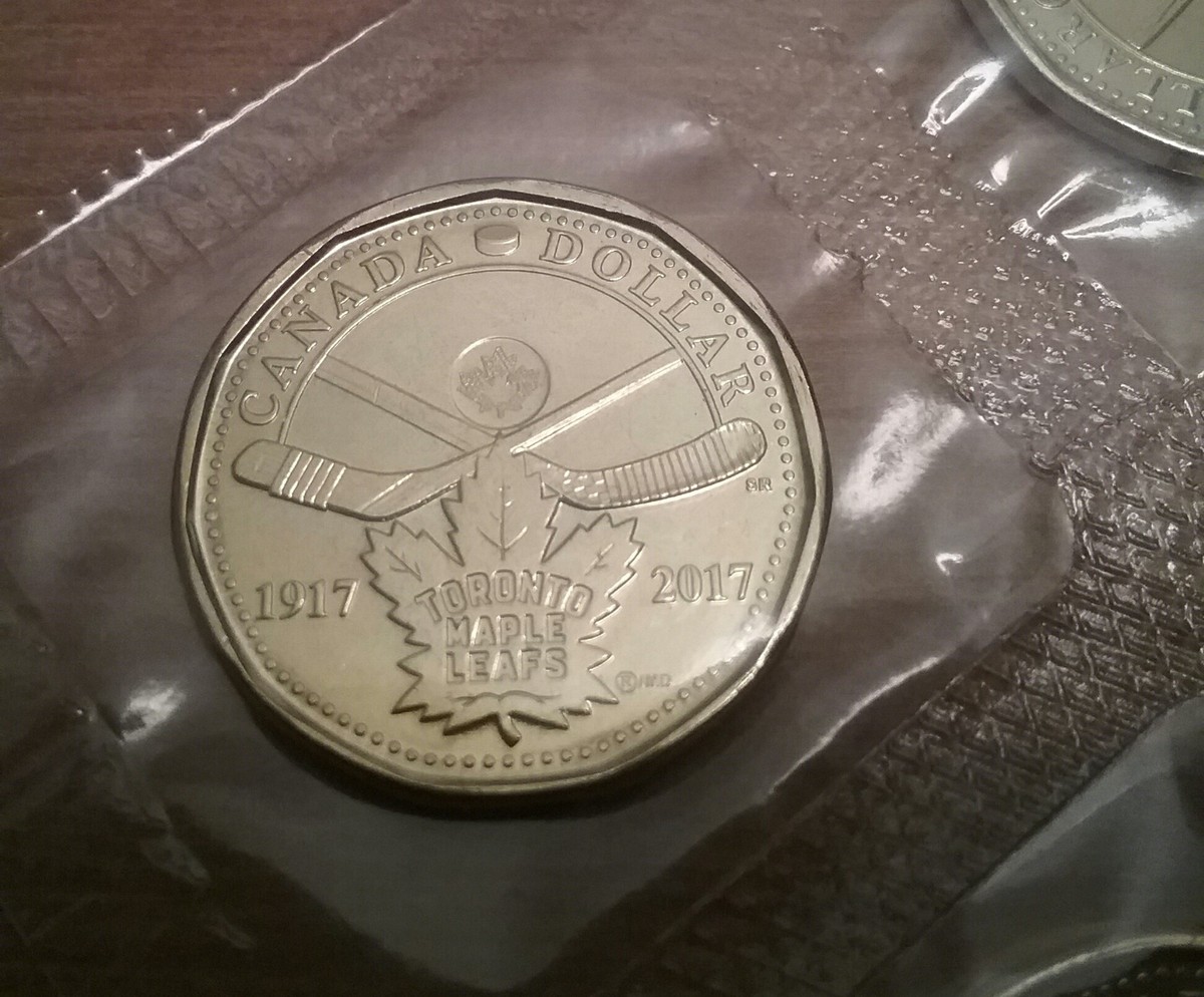 1917-2017 TORONTO MAPLE LEAFS 100TH ANNIVERSARY $1 DOLLAR COIN