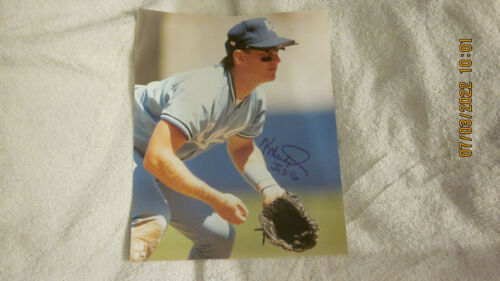 KC ROYALS KEVIN SEITZER AUTOGRAPHED 8x10 PHOTO WITH LOA - Afbeelding 1 van 1