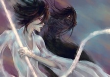 Anime ichiruki kuchiki rukia kurosaki ichigo mugetsu Stitched Gaming Mat Desk