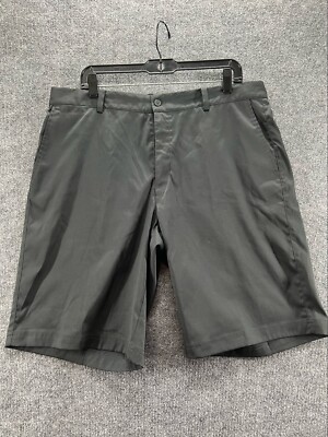 Nike Golf Tour Performance Dri Fit Shorts Mens Size 36 Black Flat Front Chino