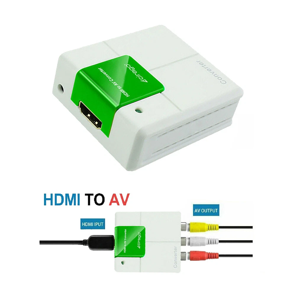 Cirago HDMI to RCA AV Converter Adapter CVBS 3RCA 1080P Composite Video Audio - Image 4 of 4