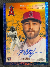 2023 Topps Chrome Platinum Variation BLUE REFRACTOR ROOKIE AUTO Michael Stefanic