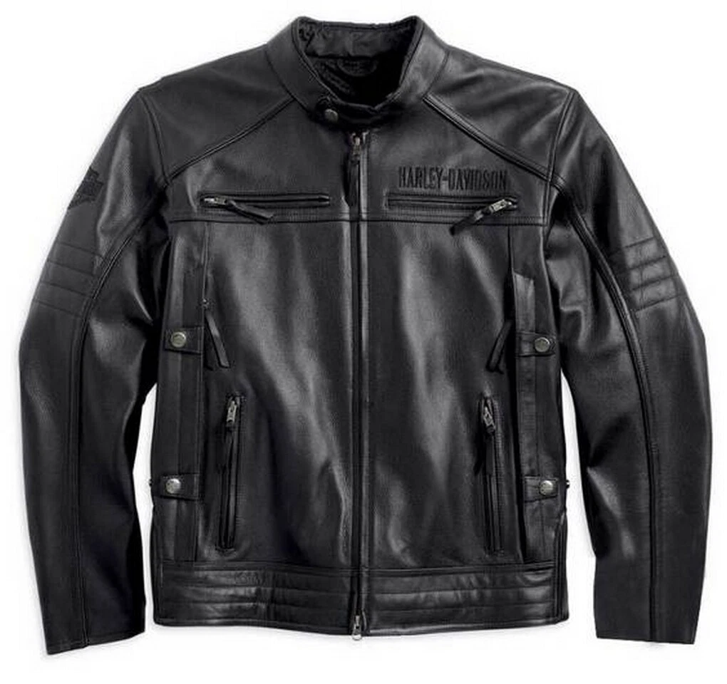 Harley Davidson LG BEGINNINGS Triple Vent Reflective Leather 
