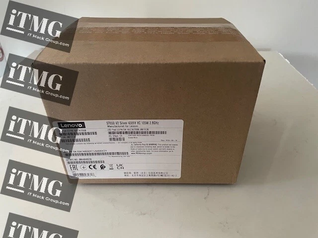 4XG7A72930 ST650 V2 Intel Xeon Silver 4309Y 8C 105W 2.8GHz Option Kit w/o Fan - Image 2 of 2