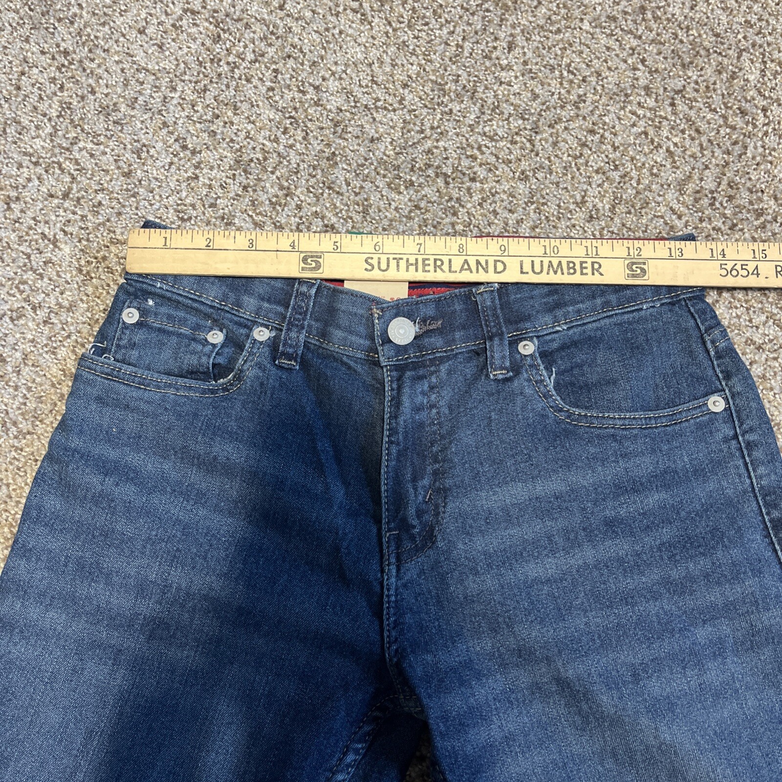 NEW Levis 511 Slim Boys Jeans 14 Reg Flex Stretch Straight Leg Adjustable Youth - View 8