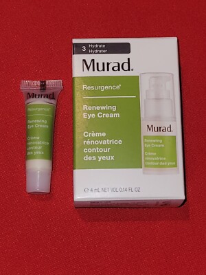 Murad Resurgence Hydrate 3 Renewing Eye Cream 0.14 oz Firms Brightens w Retinol 