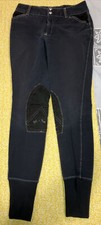 Equine Couture Sportif Natasha Breeches Black Size 16 Youth Children Kid Child