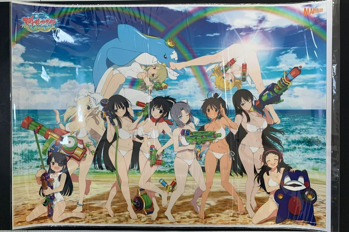 Senran Kagura: Peach Beach Splash Concept Art & Characters