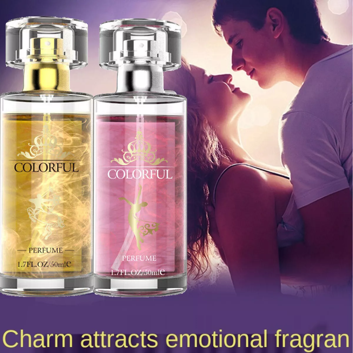 Aphrodisiac Golden Lure Her Pheromone Perfume Spray for Men to Attract Women50ml