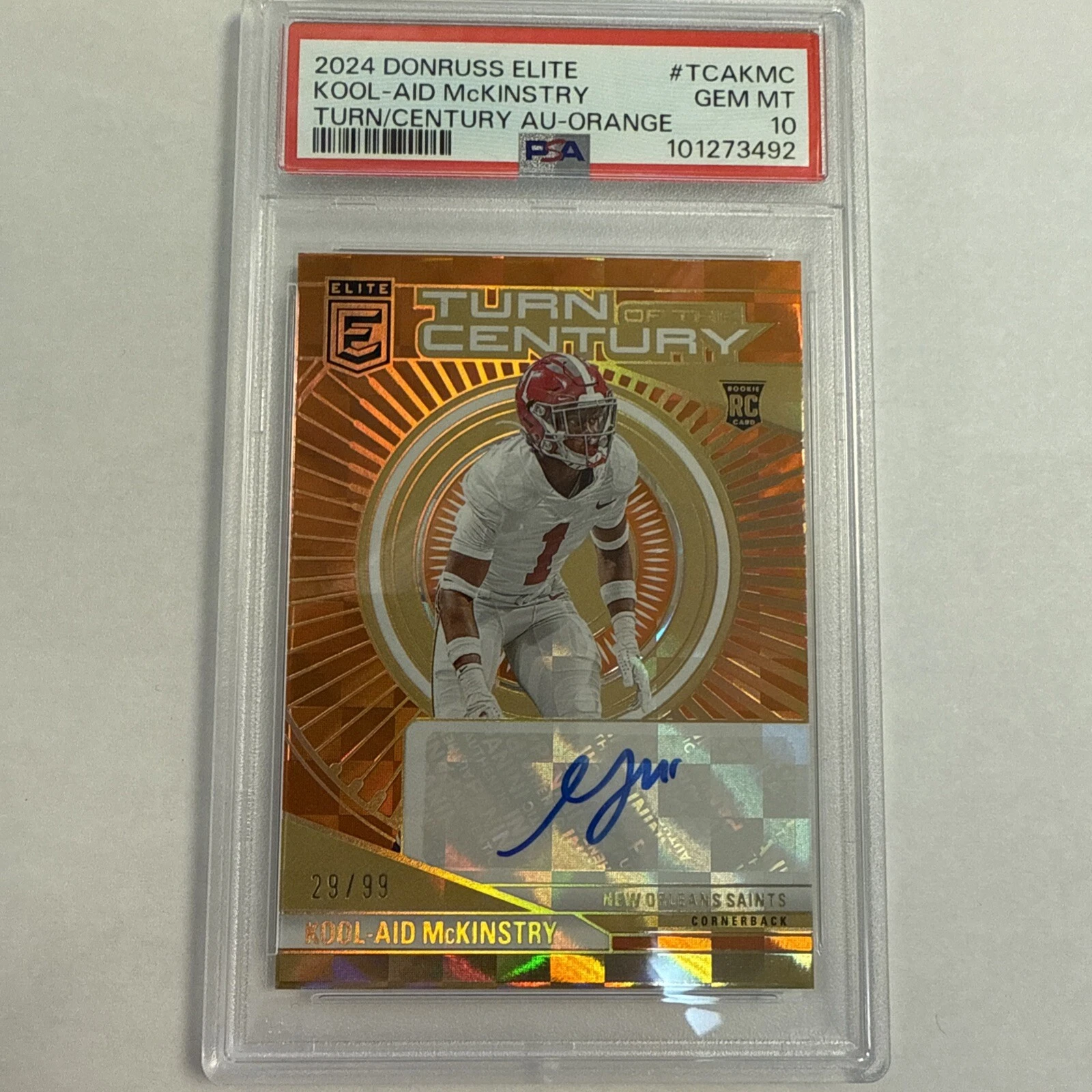 Kool-Aid McKinstry Panini Donruss Elite Turn of the Century Autographs #TCAKMC Orange