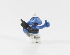 Schlumpf Schlümpfe === 2.0438 === mit Handy Schleich mobile phone smurf