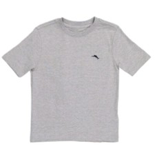 Tommy Bahama Short Sleeve Embordered Logo Gray Shirt Boy Size XS