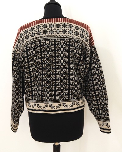 In Wild Damen Island Norweger Kurz Strickjacke Grösse M Wolle G310 - Bild 5 von 5