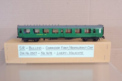 COMET MODELS BAUSATZ GEBAUT SOUTHERN SR BULLEID 1. KLASSE RESTAURANTWAGEN REISEBUS 7678
