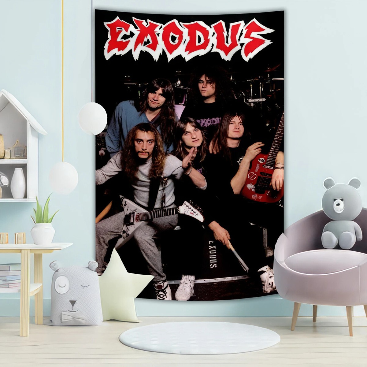 Exodus thrash metal band Fabric Tapestry Wall Hanging Banner