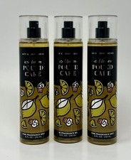 3 BATH  BODY WORKS ICED LEMON POUND CAKE FINE FRAGRANCE MIST SPRAY LARGE 8 OZ