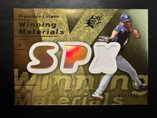 2007 SPx Winning Materials 199 Gold #FL Francisco Liriano #'d 51/199 Twins
