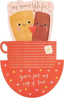Pop Up Tee & Kekse Design Frau Valentinstag Karte