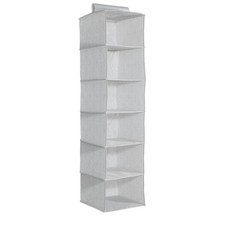 Organizzatore per armadio 6 ripiani Organizer da appendere guardaroba tessuto