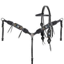 Beaded Browband Headstall and Breastcollar Set
