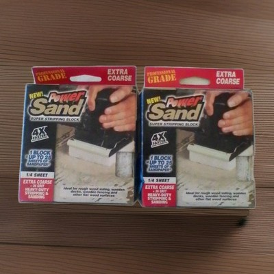 Power Sand Super Stripping BLOCK - Extra Coarse Brand New Stripping Block Set
