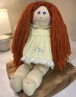 Vintage Cabbage Patch Kids Cloth Face Doll 21” Red Yarn Hair Original AAW