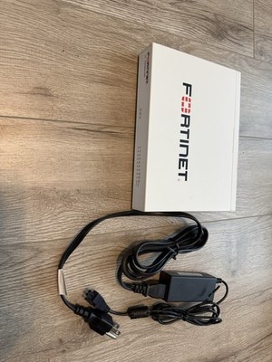 Fortinet Fortigate-60E Network Security Firewall Initialized FG-60E w/Adapter