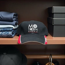 NWT MoTown Studio A Detroit Music Adj Hat Motown Museum Men's Black / Red Cap