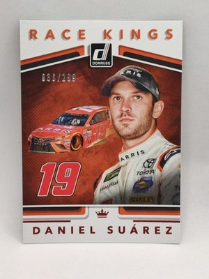 2018 Donruss Racing Red Foil 036/299 Daniel Suarez Race Kings 18 NASCAR Card