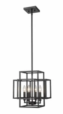 Z-Lite - Titania - 4 Light Pendant In Modern Style-14 Inches Tall and 14 Inches