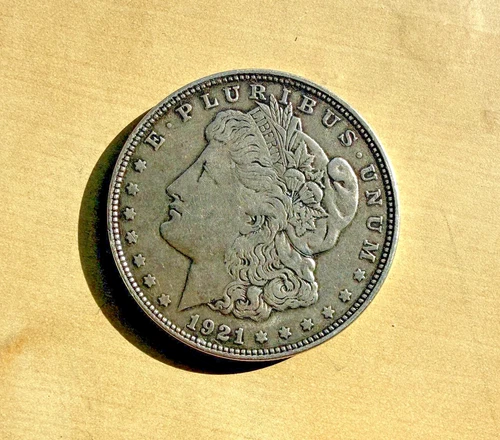 Morgan Silver Dollar - 1921 - Very Fine - 90% Silver - Beautiful Detail