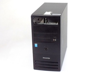 Bluechip Micro-ATX Retro Mini-Tower Gehäuse Schwarz 2x5.25 2x3.5 Front USB Audio