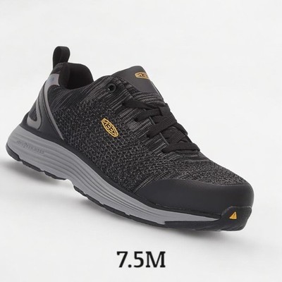 Keen Womens size 7.5M Sparta Black Grey Alloy Toe ESD Work Shoes ~ runs small