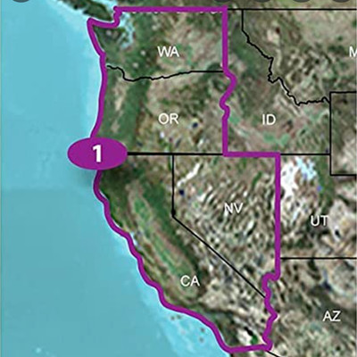 24K WEST  - TOPO U.S. - GPS MAP Micro SD  SD CARD - 010-C1129-00 - -