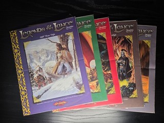 1998 Legends of the Lance Dragonlance COMPLETE SET 1 5 TSR Newsletter Vol. 1 D&D