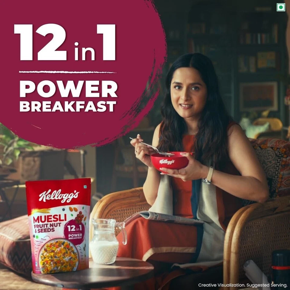 Kellogg's Müsli Frucht Nuss & Samen - 12 in 1 Power Breakfast, 750 g... - Bild 3 von 4