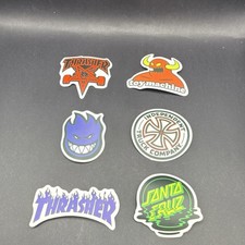 Thrasher, Toy Machine, Santa Cruz, Independent, Spitfire Skateboard Stickers