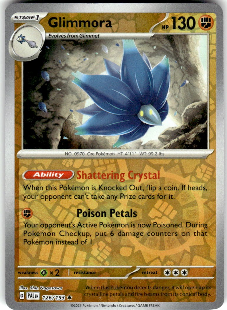 Glimmora 126/193 Rare Paldea Evolved Pokemon Reverse Holo NM/M
