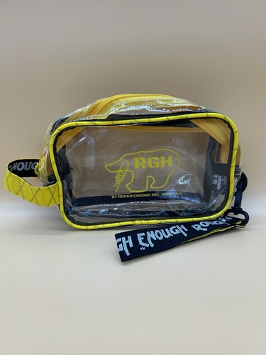 Rough Enough TSA Clear Toiletry Bag For Men & Women Yellow Travel Cosmetic Pouch