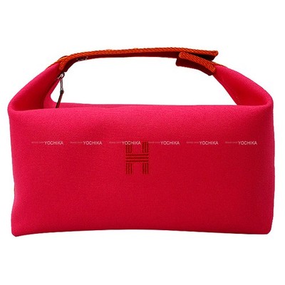 HERMES Bride a Brac GM Hibiscus Toile H Silver HW Handbag[EXCELLENT][Authentic]