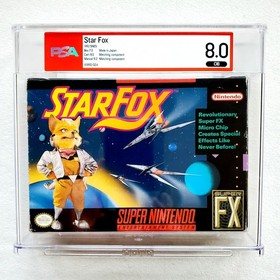 STAR FOX Graded WATA / PSA 8.0 Super Nintendo SNES CIB Complete Box CGC VGA RARE
