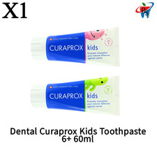 x1 Dental Curaprox Kids Toothpaste 6 60ml Mint or Watermelon Daily Care
