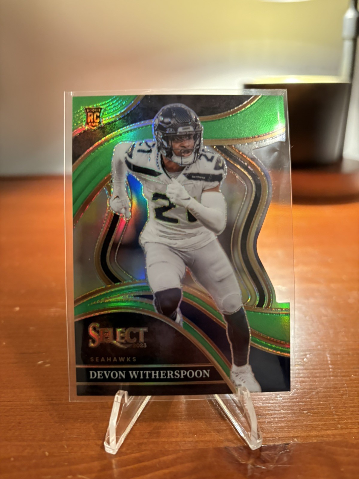Devon Witherspoon Rookie 2023 Select Club Level #273 Neon Green Die-Cut #d/499