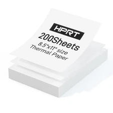 Thermal Paper 8.5 x 11 200 Sheets Thermal Printer Paper Compatible with /iDPR...