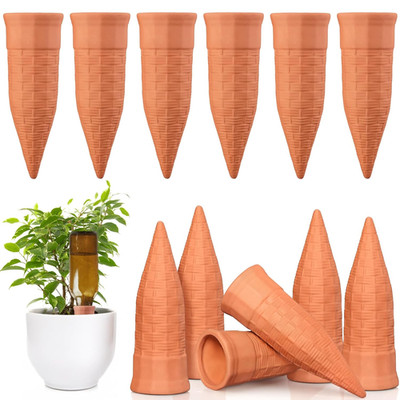 12 Pack Terracotta Plant Watering Spikes Automatic Self Watering Stakes Garden U