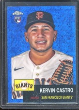 Kervin Castro 2022 Topps Chrome Platinum Blue Prism Refractor #477 (117/199)