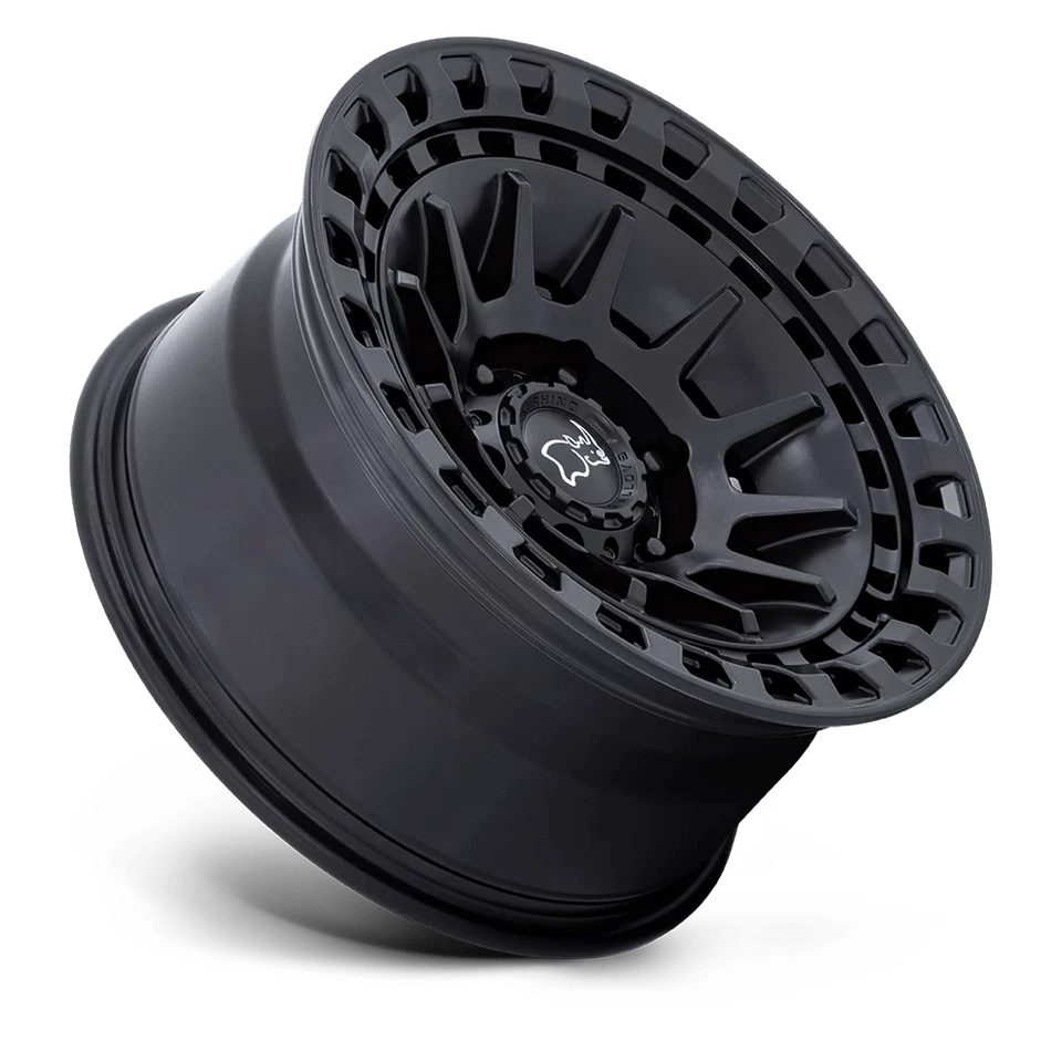 Rueda negra mate Rhino Barrage 17x8,5 6x5,5 (-10 mm) Foto 2 de 4
