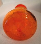 Orange Tangerine Crackle Glass Decanter 5.5in — photo 2